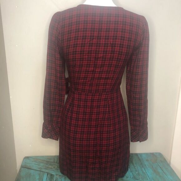 Sanctuary Red Plaid Dress Size 4 - Picture 3 of 9